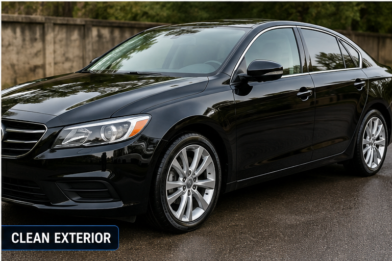 Clean car exterior